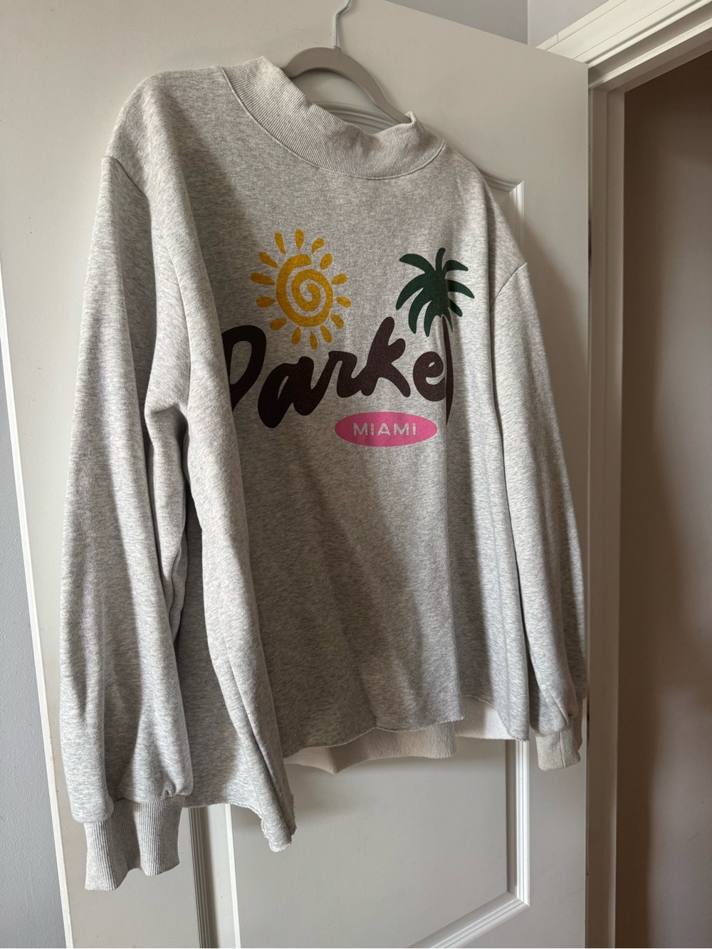 Parke Grey Graphic Miami Sweatshirt - Women's Crewneck Sweater XXL